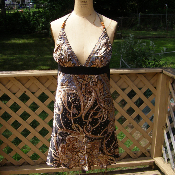 Unknown Dresses & Skirts - NEW Sexy Paisley Silky Summer/Beach dress S/M 6-8